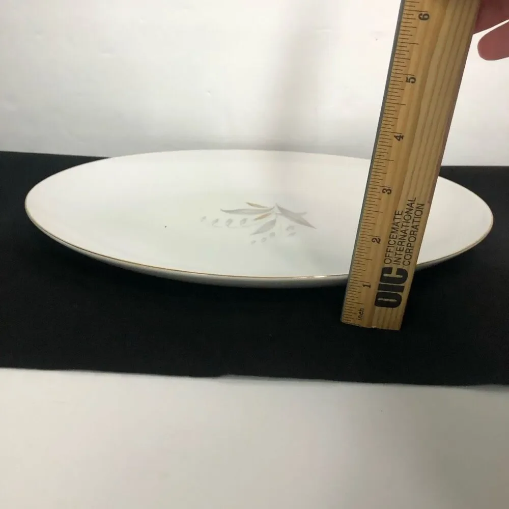 vintage kaysons  fine china golden rhapsody 1961‎ oval serving platter 12x9 in